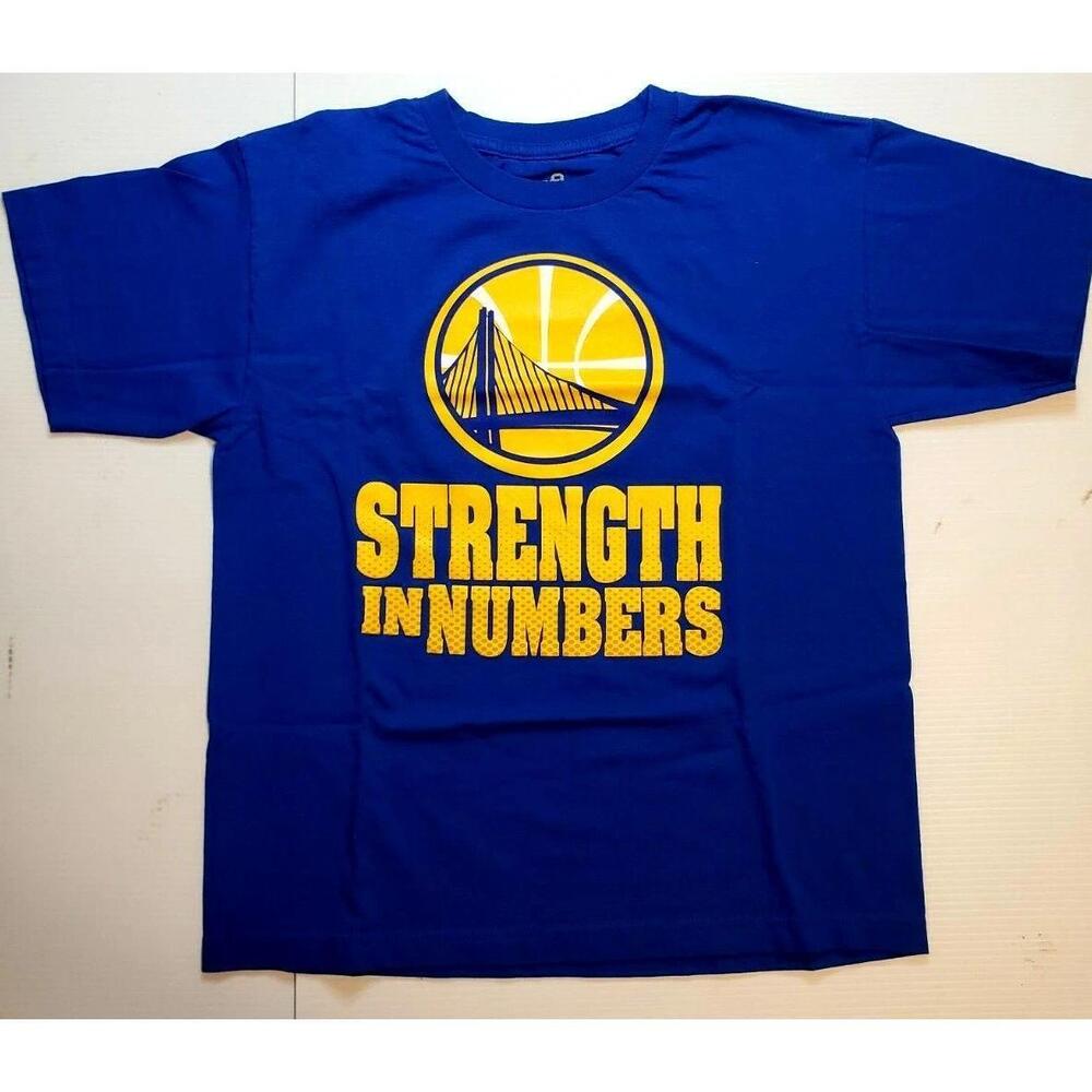Golden State Warriors Strength In Numbers Youth Nba T Shirt Blue